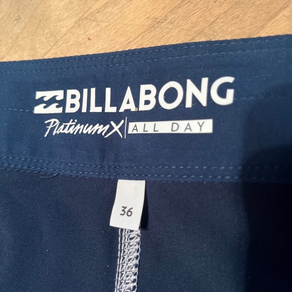 BILLABONG Size 36 Platinum X All Day Board Short Teal Bathing Suit Swim Tie NEW - Picture 13 of 16
